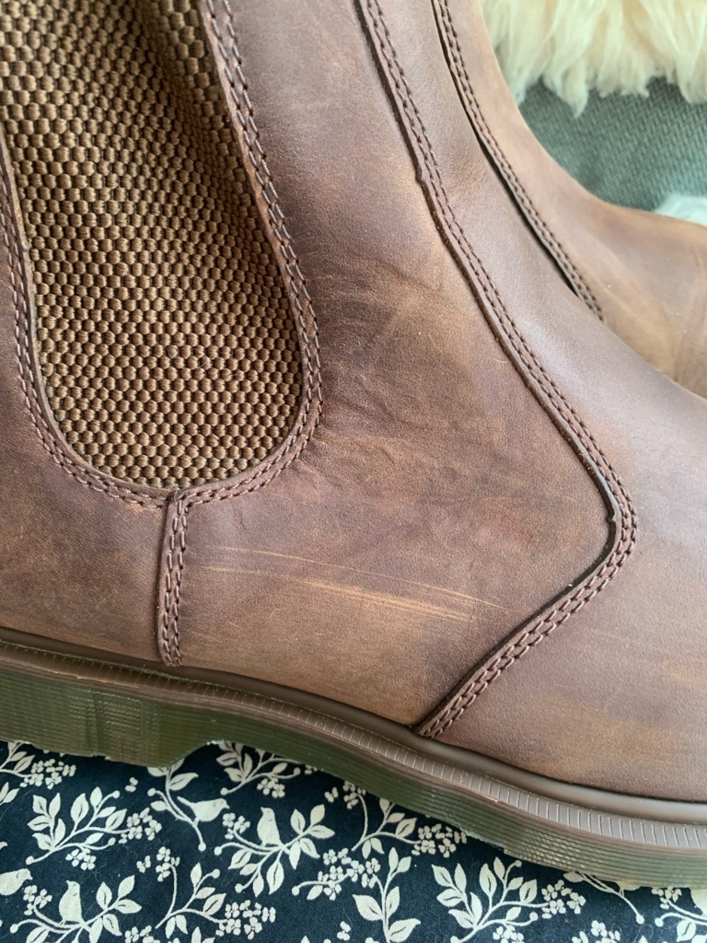 Dr marten men’s 13 crazy horse Chelsea boot - Picture 3 of 7